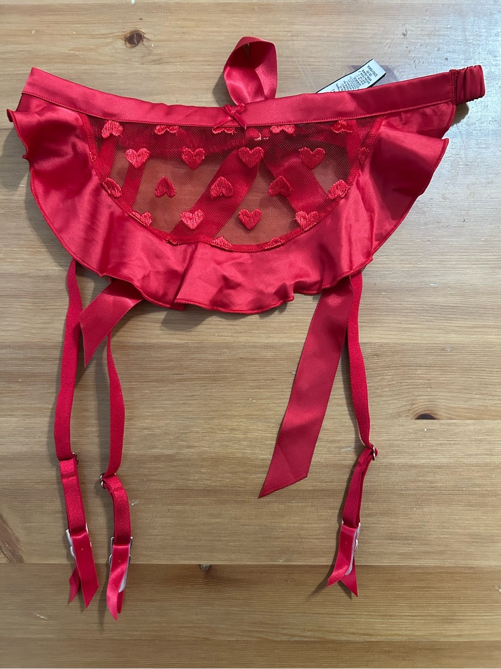 Victoria’s Secret garter in red